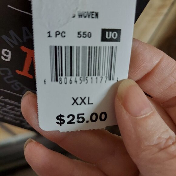 Machine Custom Co. Men's White Woven Casual Button Front Shirt - Picture 9 of 11